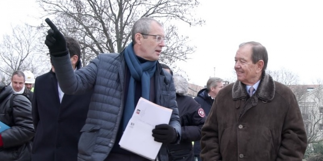 Visite du chantier de démolition